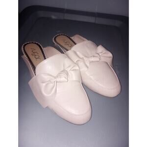 Women's Slip On Pink Bow 8.5 Soft Girl Coquette Romantic Parisian Chic